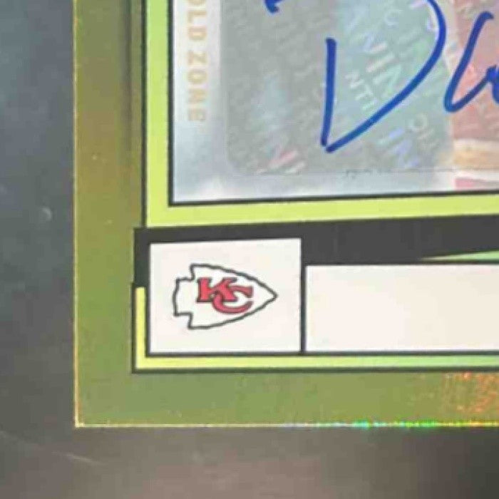 2022 Score Dante Hall Signatures Gold Zone /50 #121 Auto Kansas City Chiefs