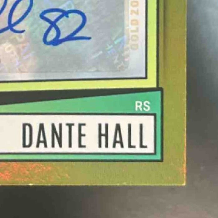 2022 Score Dante Hall Signatures Gold Zone /50 #121 Auto Kansas City Chiefs