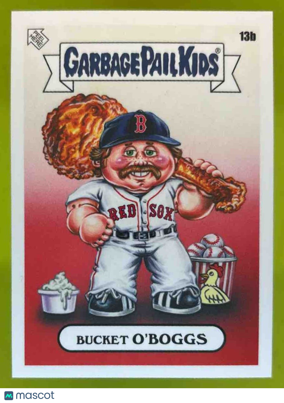 2023 Topps Garbage Pail Kids x MLB Series 3 Bucket O'Boggs #13B Boston Red Sox