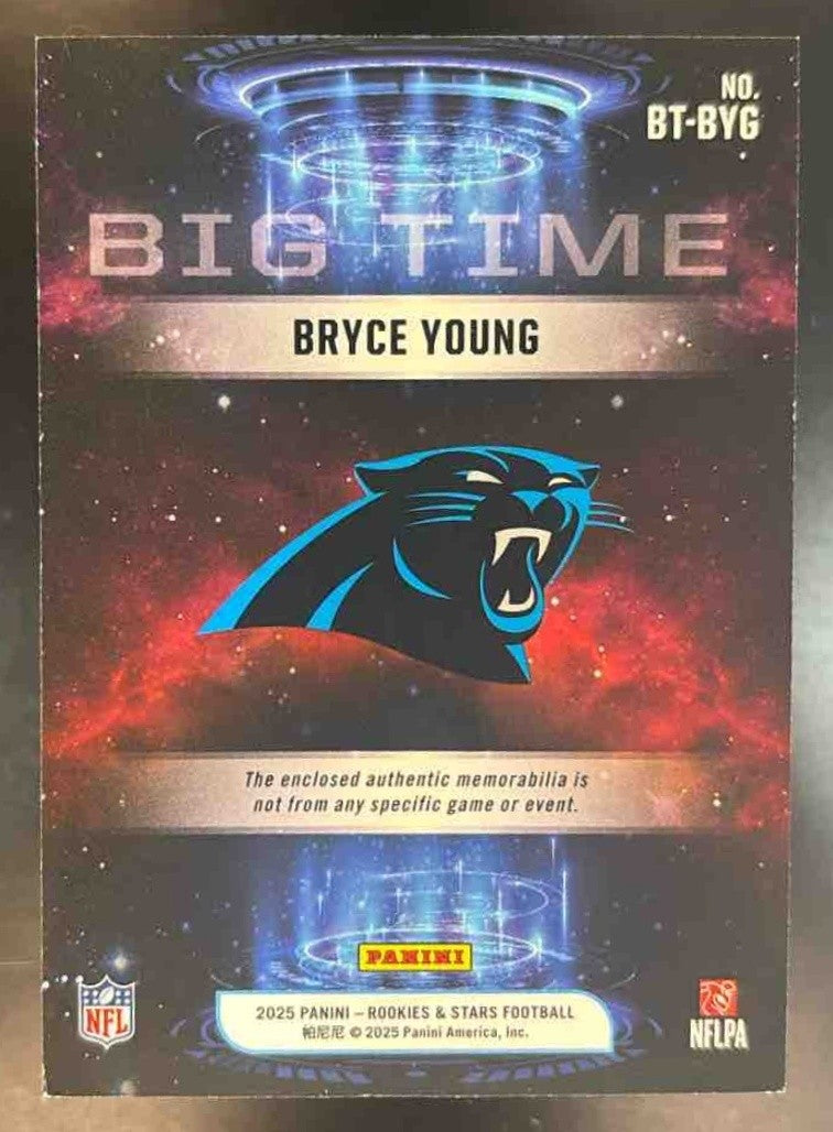 2025 Panini Rookies & Stars Bryce Young Big Time Patch #5 MEM Carolina Panthers