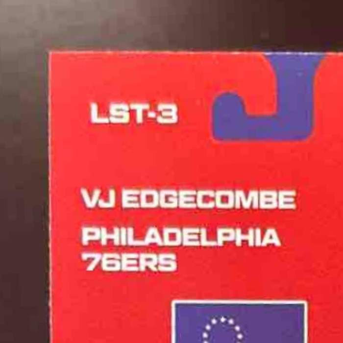 2025-26 Topps VJ Edgecombe Limited Stock Legends #LST-3 RC Philadelphia 76ers
