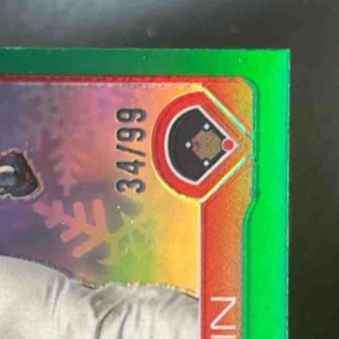 2025 Topps Holiday Drake Baldwin Chrome Green /99 #HC60 RC Atlanta Braves