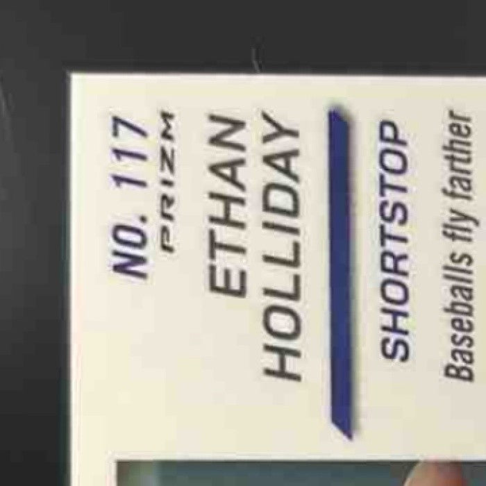 2025 Panini Prospect Edition Ethan Holliday Signatures Scope /49 Auto Rockies