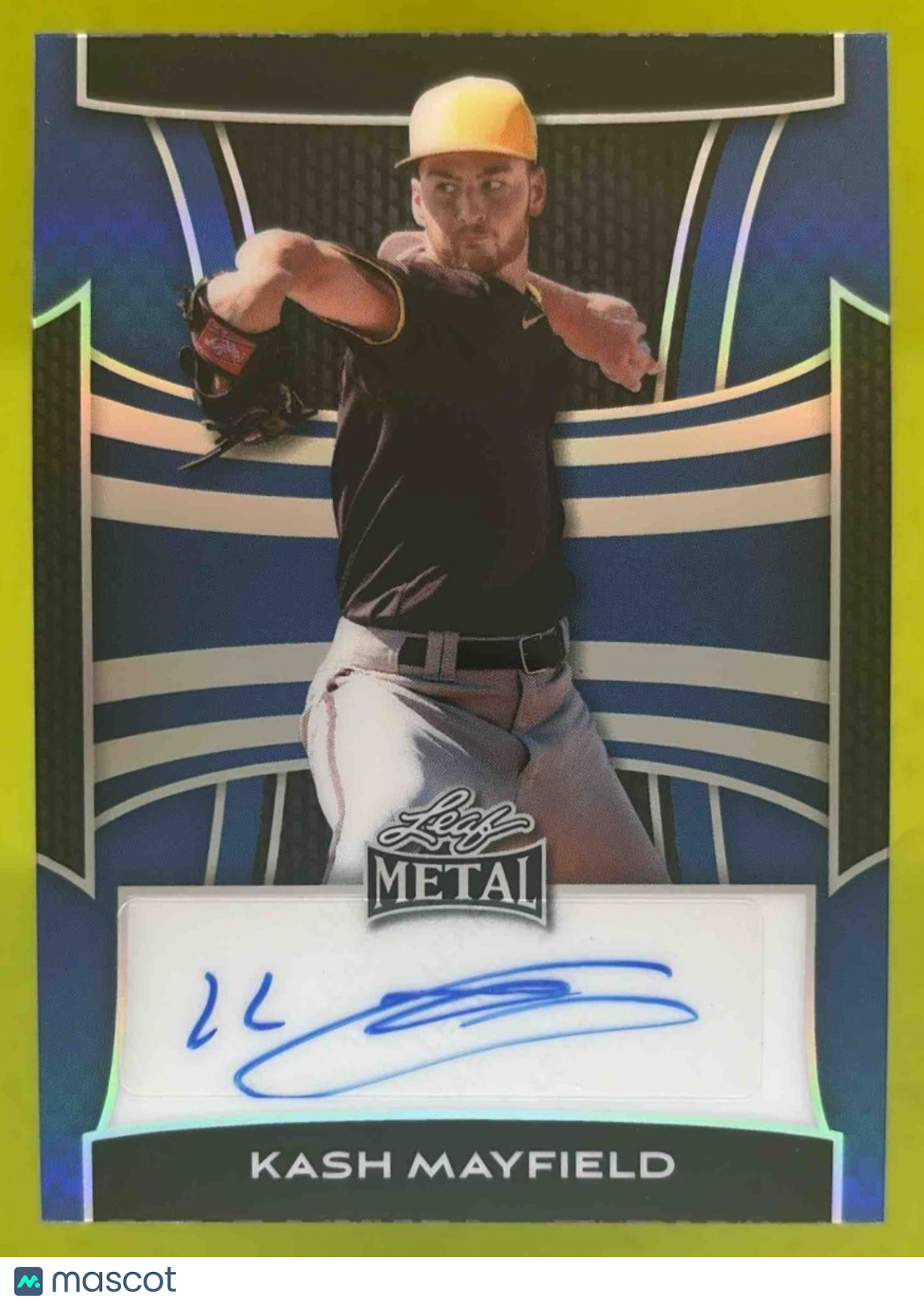 2025 Leaf Metal Kash Mayfield Auto Prismatic Blue 24/25 #BA-KM1