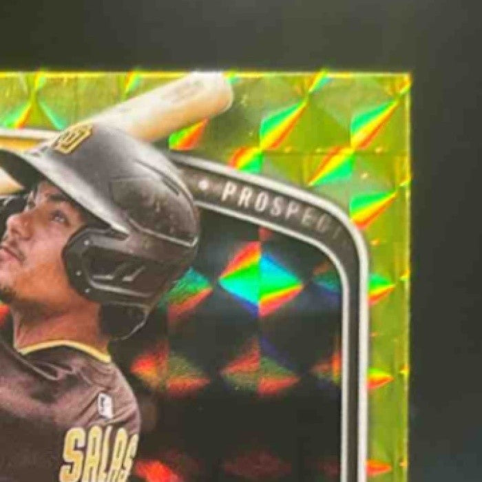 2025 Bowman Chrome Ethan Salas Prospects Yellow Geometric /75 #BCP-169 Padres