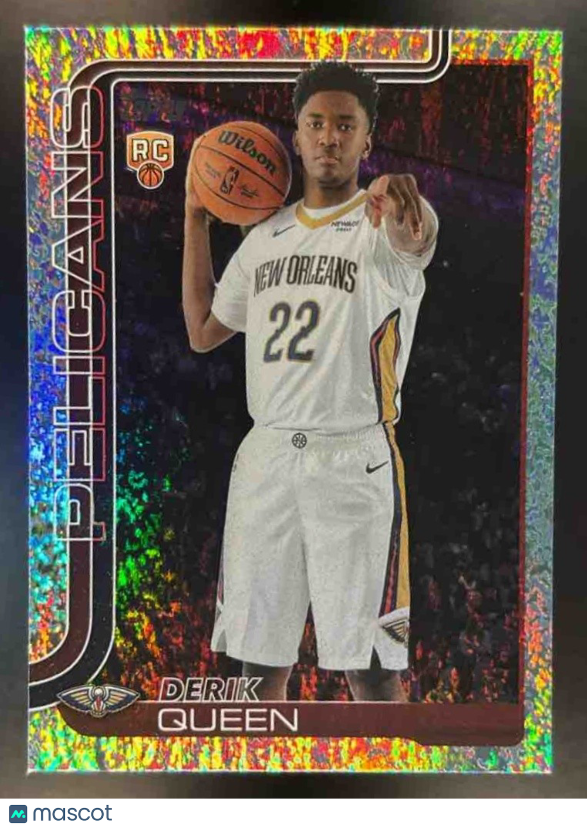 2025-26 Topps Derik Queen Holo Foil #213 RC New Orleans Pelicans
