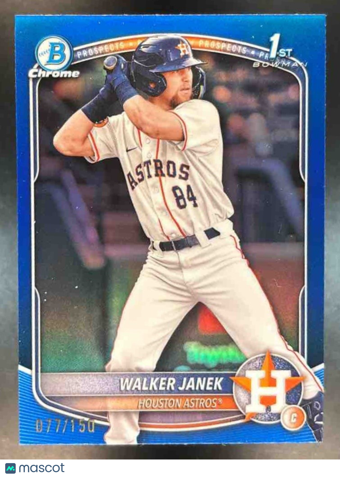 2025 Bowman Walker Janek Chrome Blue /150 #BCP-15 1st Prospect Houston Astros