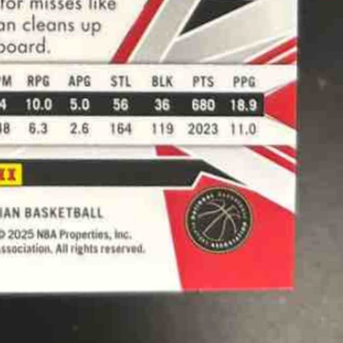 2024-25 Panini Obsidian Jalen Johnson (Hot Springs) /15 #14 Atlanta Hawks