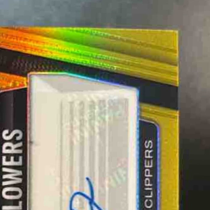 2024-25 Panini Prizm Black Trentyn Flowers Gold Auto /10 RC Los Angeles Clippers