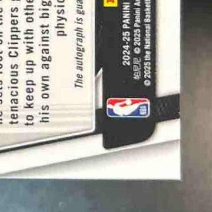 2024-25 Panini Prizm Black Trentyn Flowers Gold Auto /10 RC Los Angeles Clippers