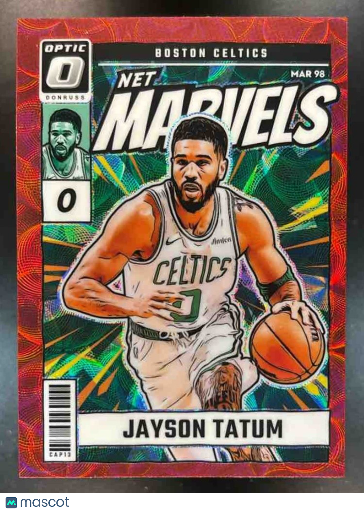 2024-25 Donruss Optic Jayson Tatum Net Marvels Red International Boston Celtics