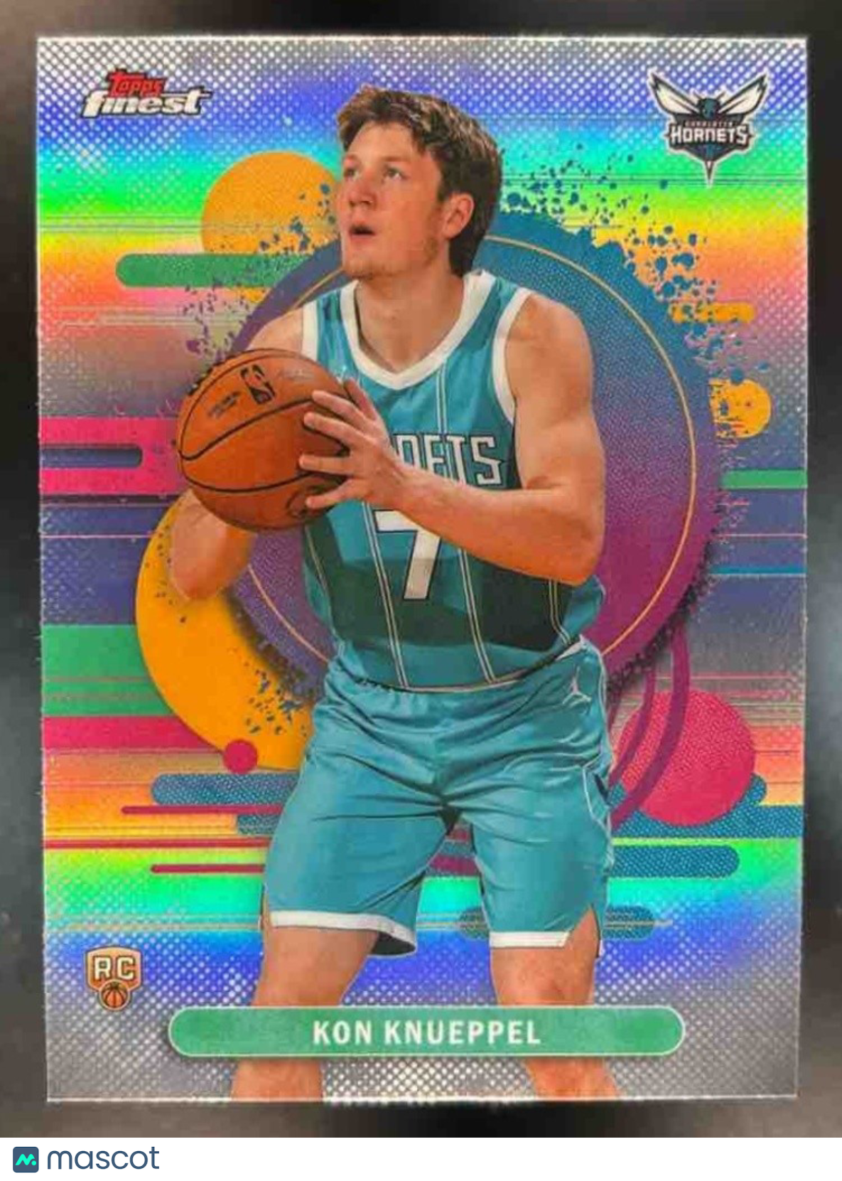 2025-26 Topps Finest Kon Knueppel Uncommon Refractor #104 RC Charlotte Hornets
