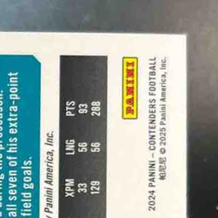 2024 Panini Contenders Cam Little Rookie Ticket Auto #296 RC Jacksonville Jaguar