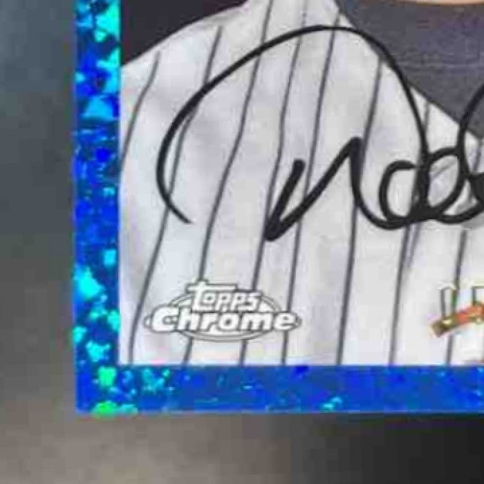2023 Topps Chrome Platinum Anniversary Derek Jeter Blue Diamond /199 #396 Yankee