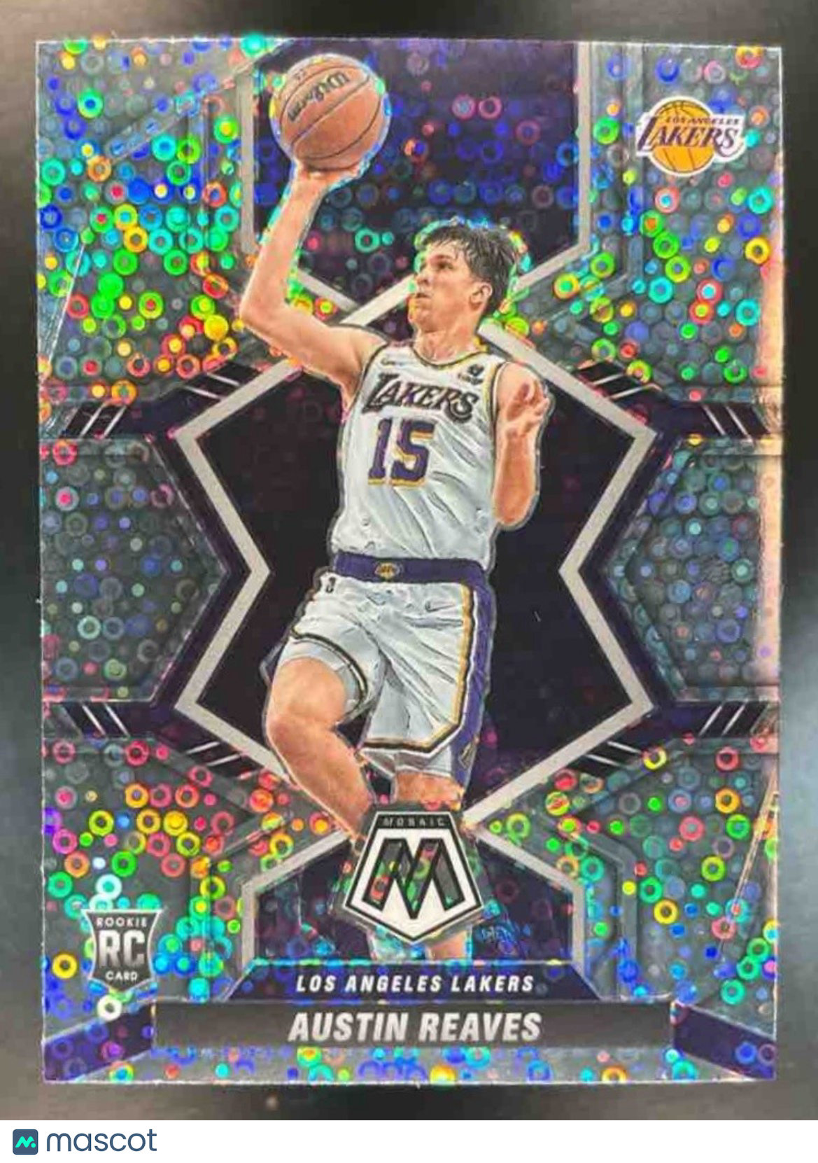 2021-22 Panini Mosaic Austin Reaves Fast Break Silver #241 RC Los Angeles Lakers