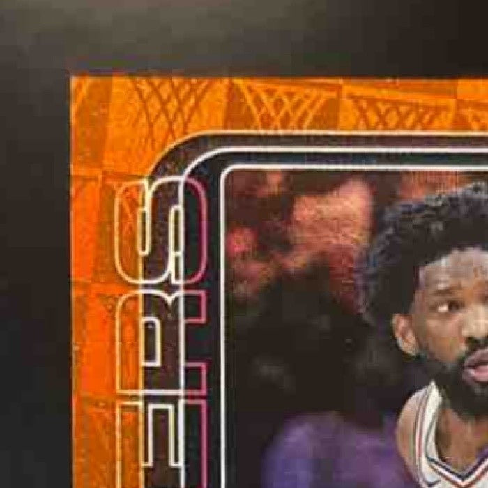 2025-26 Topps Joel Embiid Season Tip-Off Orange Foil /25 #22 Philadelphia 76ers