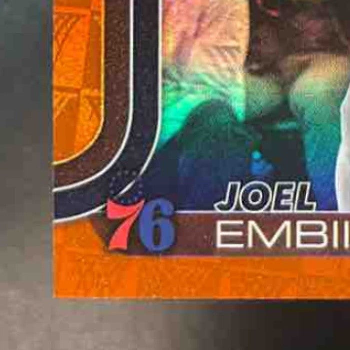 2025-26 Topps Joel Embiid Season Tip-Off Orange Foil /25 #22 Philadelphia 76ers