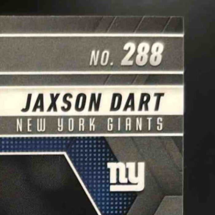 2025 Mosaic Jaxson Dart Rookie Variation Reactive Blue #288 RC New York Giants