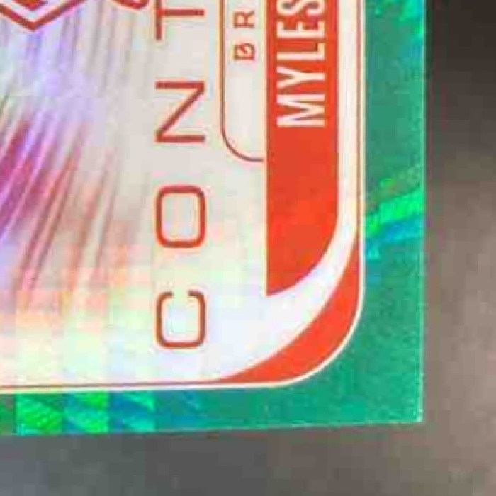 2025 Panini Phoenix Myles Garrett Contours Green Hyper /99 #8 Cleveland Browns