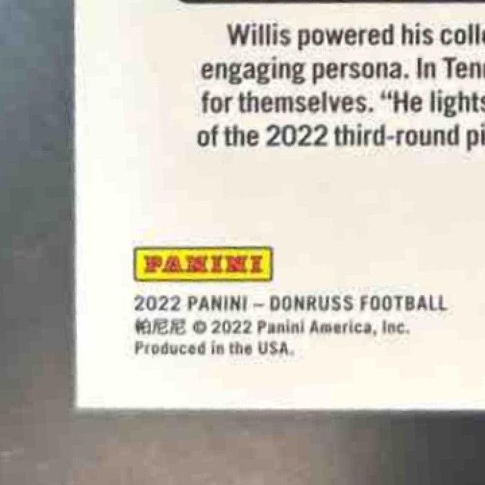 2022 Donruss Malik Willis Optic Rated Rookie Preview Red and Green RC Titans