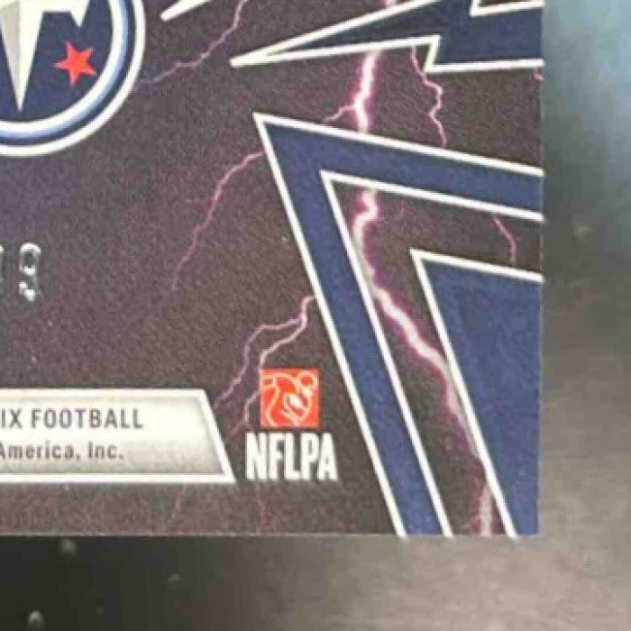2025 Panini Phoenix Cam Ward Thunderbirds Silver Lava /199 #49 RC Titans