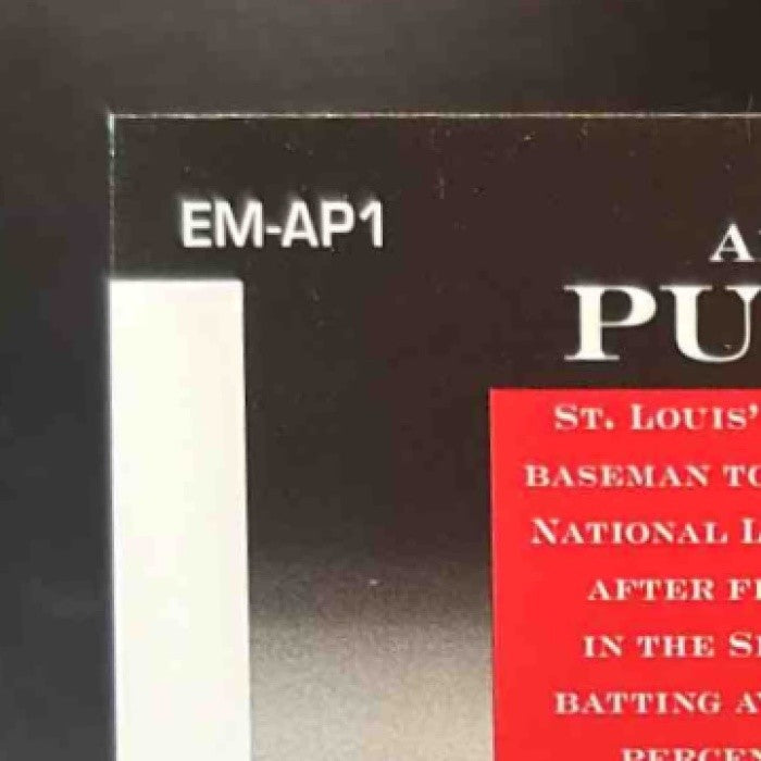 2006 Upper Deck Epic Albert Pujols Materials Purple /145 MEM St. Louis Cardinals