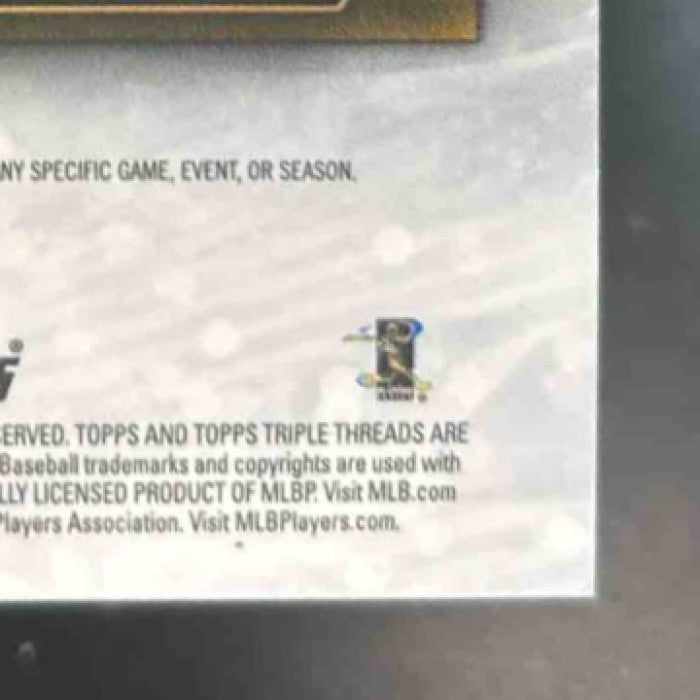 2019 Topps Triple Threads Jose Abreu Jumbo Relics Gold 1/9 MEM Chicago White Sox
