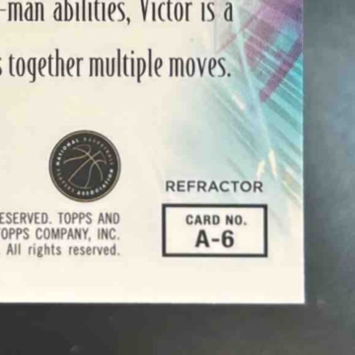 2023-24 Topps Finest Victor Wembanyama Arrivals Refractor RC San Antonio Spurs