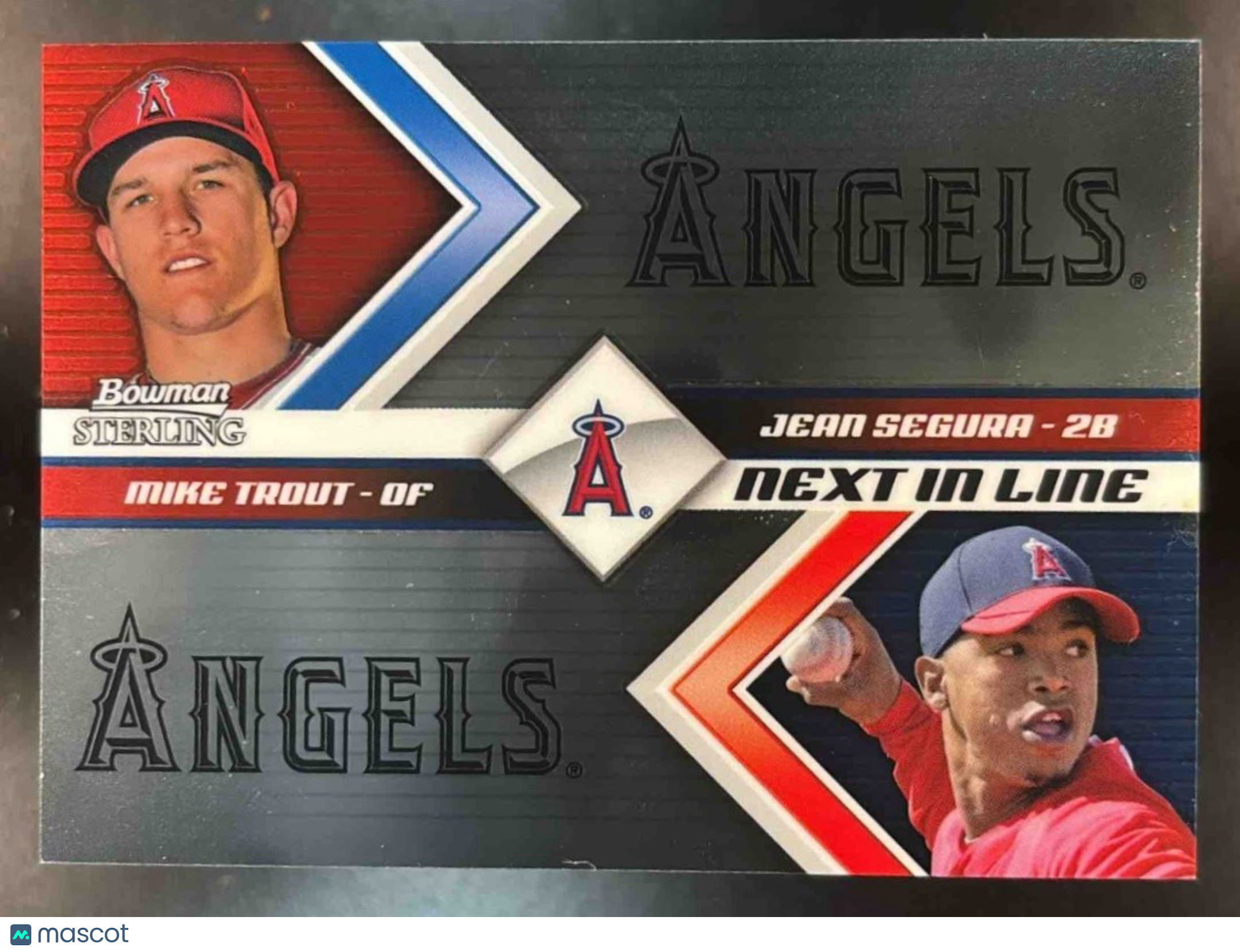 2012 Bowman Sterling Jean Segura Mike Trout Next In Line Los Angeles Angels