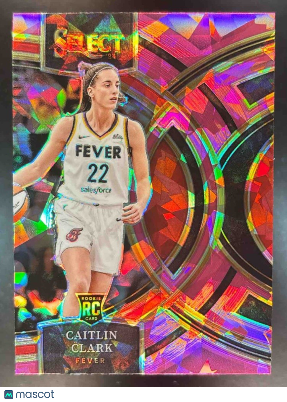 2024 Panini Select WNBA Caitlin Clark Pink Ice Prizms #151 RC Indiana Fever