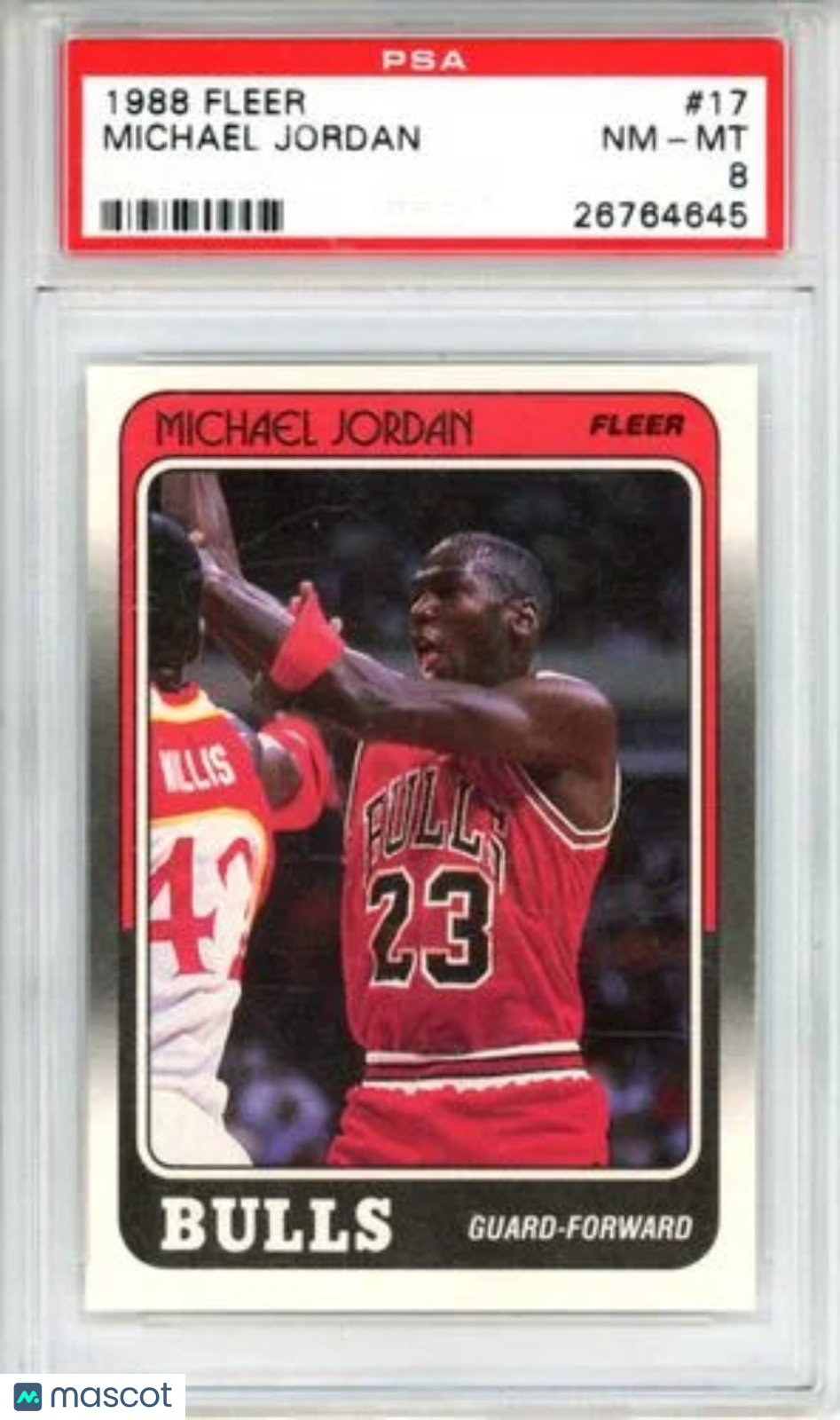 1988 Fleer Michael Jordan #17 PSA 8