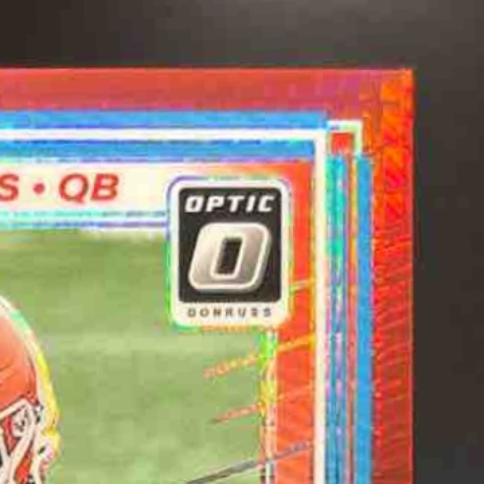 2025 Panini Donruss Optic Shedeur Sanders Red Hyper Prizm #203 Cleveland Browns