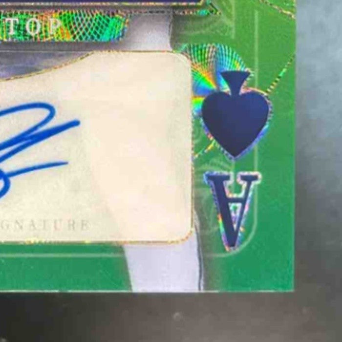 2024 Wild Card Five Draw Matt Shaw Ace Spades Auto Green Foil 2/3 Chicago Cubs