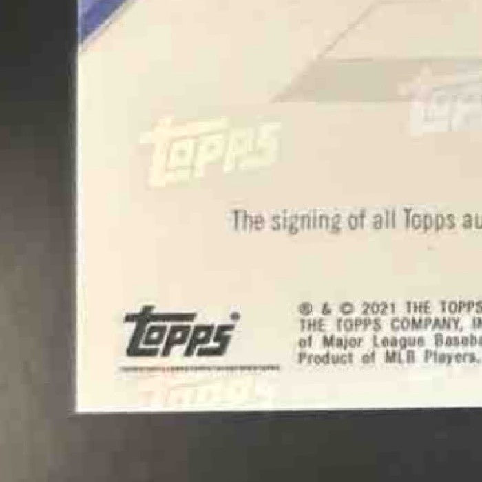 2021 Topps Now Road to Opening Day George Springer Auto 76/99 Blue Jays