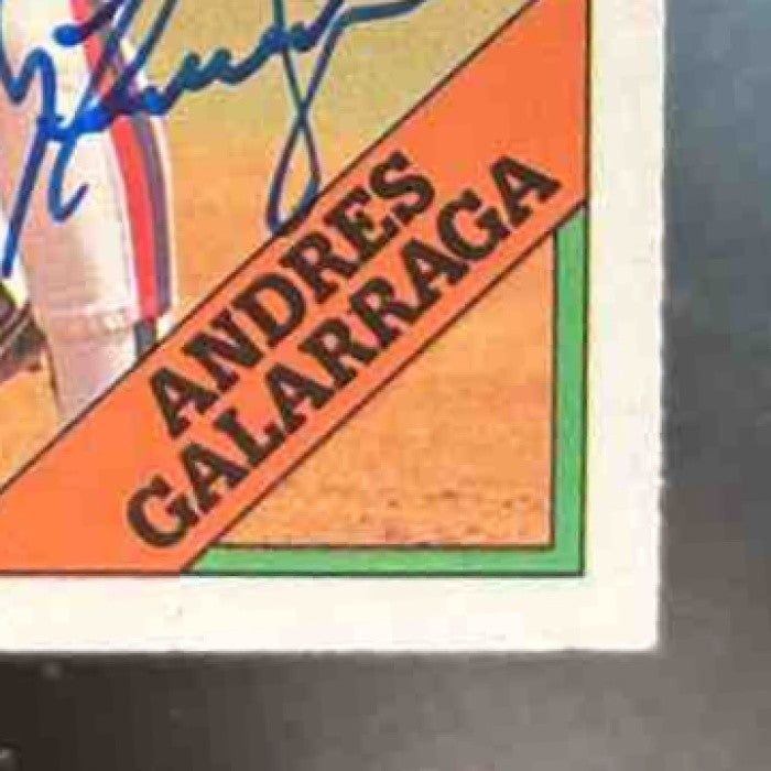 2018 Topps Archives Signature Postseason Andres Galarraga O-Pee-Chee /21 Auto