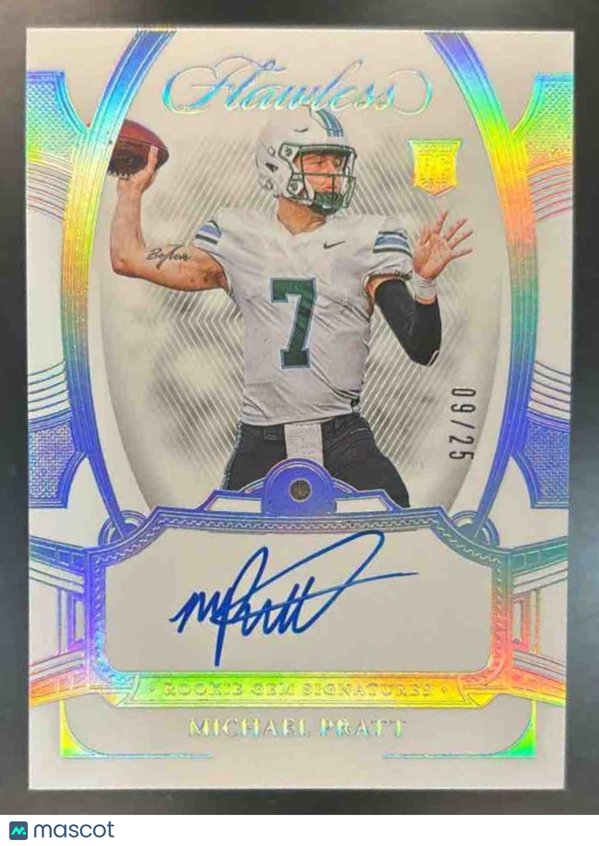 2024 National Treasures Collegiate Michael Pratt Diamond Auto /25 RC Auto