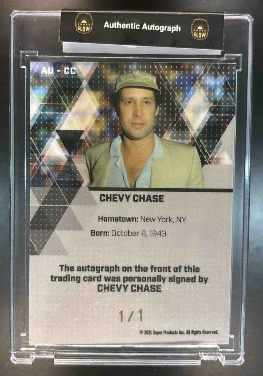 2021 Super Glow Inaugural Edition Cracked Purple Ice Chevy Chase 1/1 SNL Fletch
