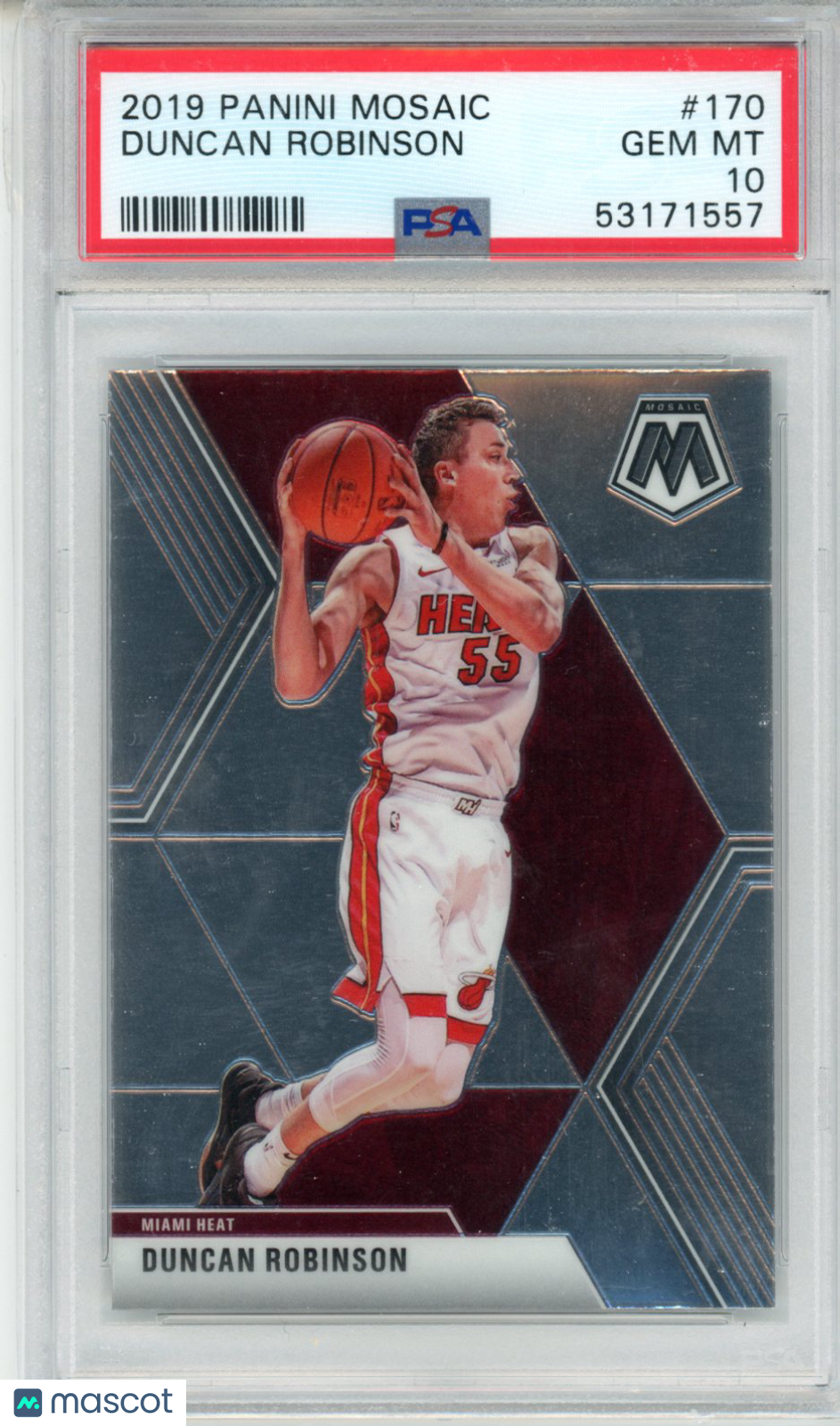 2019 Panini Mosaic Duncan Robinson #170 PSA 10