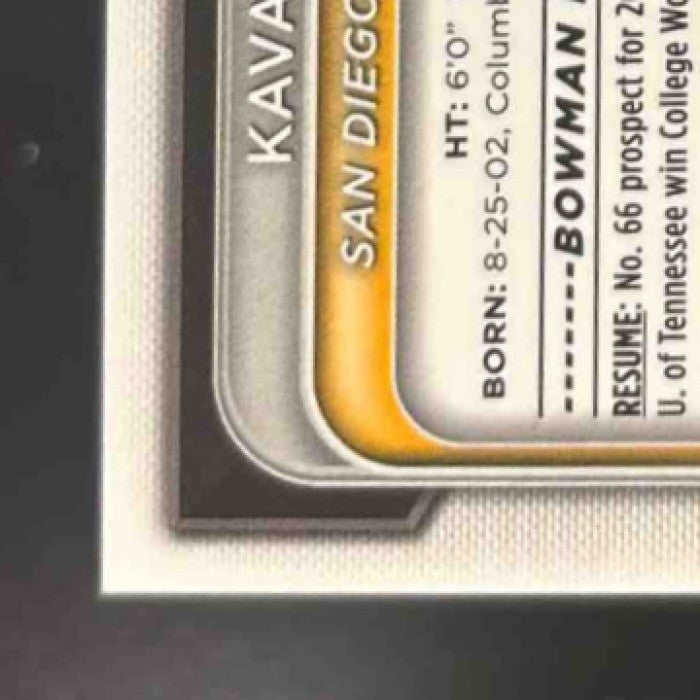 2024 Bowman Draft Kavares Tears Chrome Auto 1st Prospect Padres