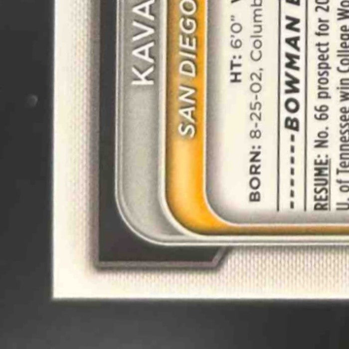 2024 Bowman Draft Kavares Tears Chrome Auto 1st Prospect San Diego Padres