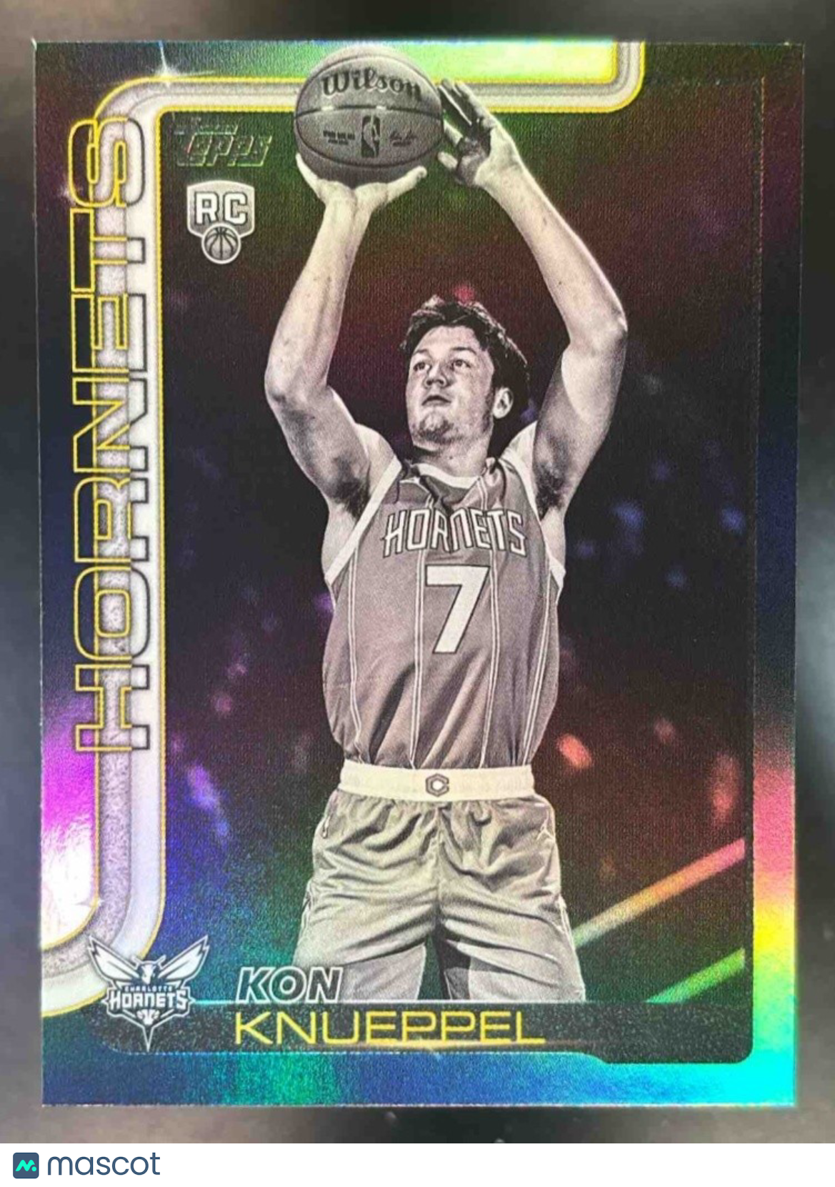 2025-26 Topps Kon Knueppel Blackout Variation Card #204