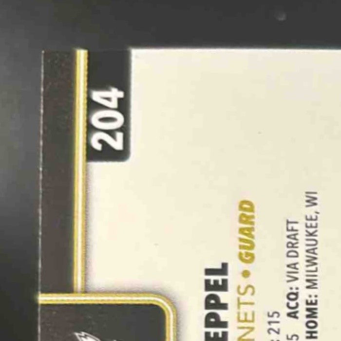 2025-26 Topps Kon Knueppel Blackout Variation Card #204