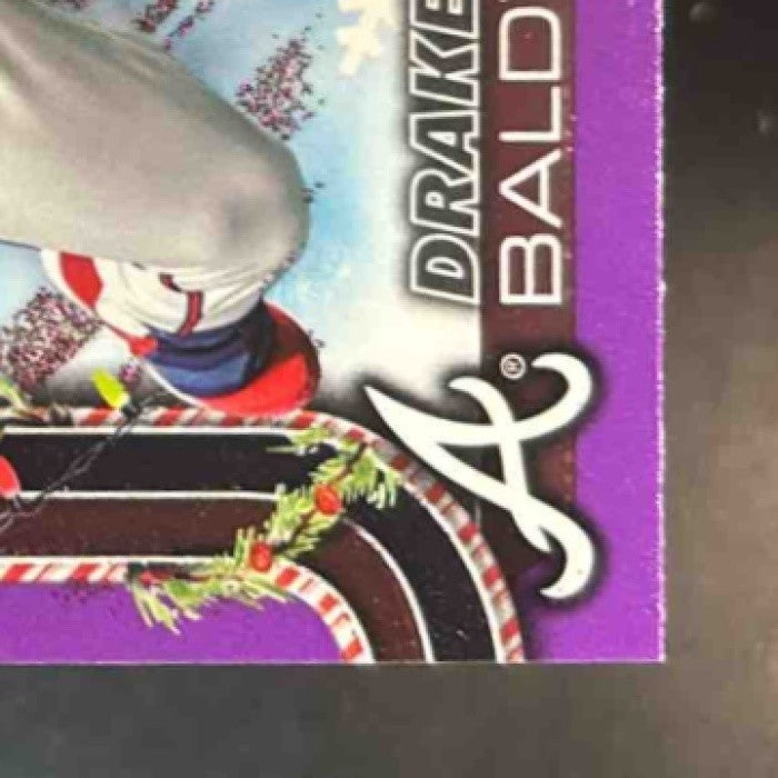 2025 Topps Holiday Drake Baldwin Purple Lights /99 #H60 RC Atlanta Braves