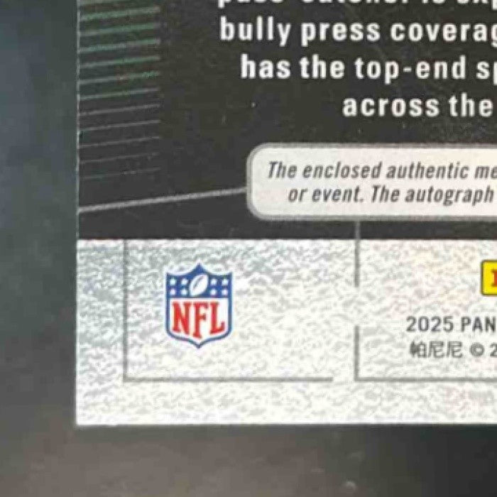 2025 Black Savion Williams Dual Patch Auto /99 MEM RC Auto Green Bay Packers