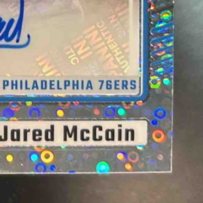 2024-25 Donruss Optic Jared McCain Signatures Fast Break #313 RC Auto 76ers