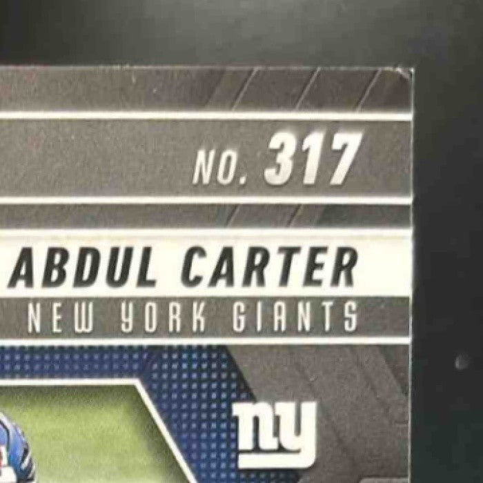 2025 Panini Mosaic Abdul Carter Rookies Honeycomb Prizm #317 RC New York Giants