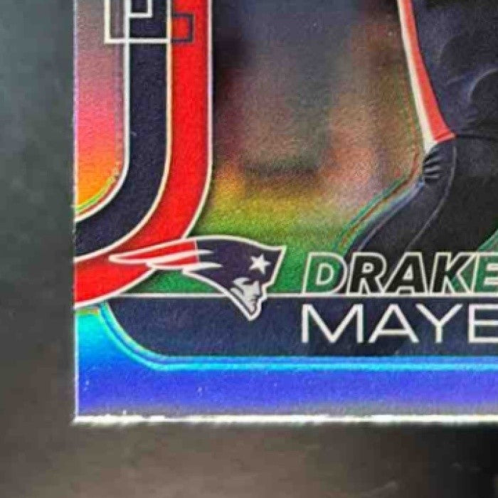 2025 Topps Chrome Drake Maye Refractor #207 New England Patriots