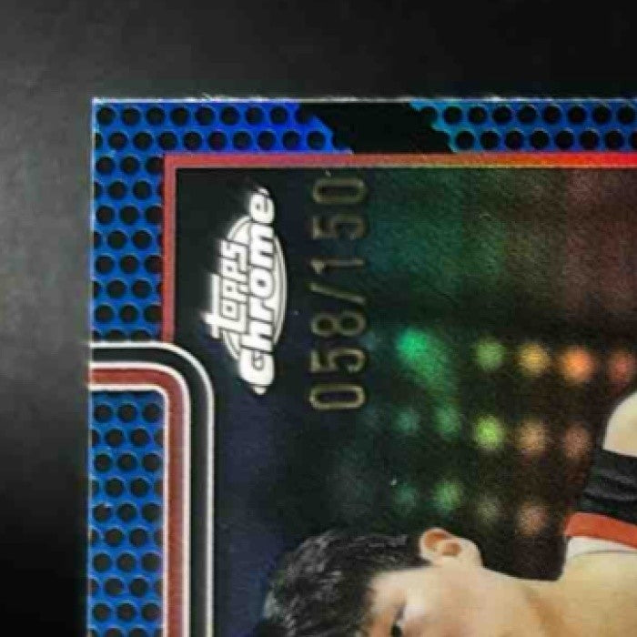 2025-26 Topps Chrome Yang Hansen Blue Basketball /150 #266 RC Trail Blazers