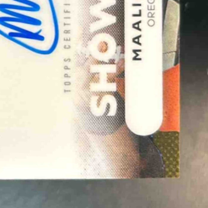 2025 Bowman Best University Maalik Murphy Showpieces Auto Gold /50 Beavers
