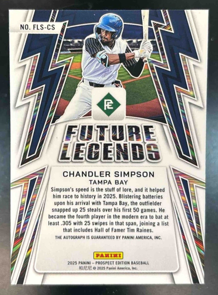2025 Panini Prospect Edition Chandler Simpson Future Legends Signatures #29 Auto